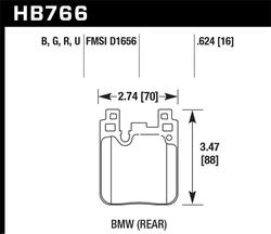 Hawk Performance HB766N.624