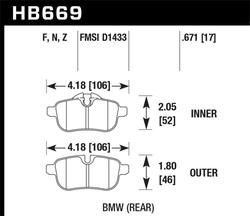 Hawk Performance HB669N.671