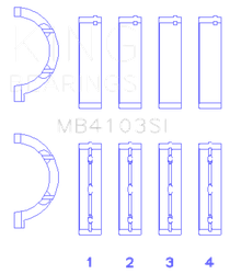 King Engine Bearings MB4103SI.026