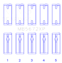 King Engine Bearings MB5672XP