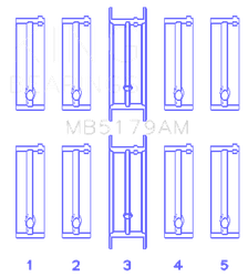 King Engine Bearings MB5179AM0.5