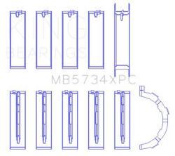 KING ENGINE BEARINGS MB5734XPC