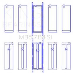 KING ENGINE BEARINGS MB5784SI