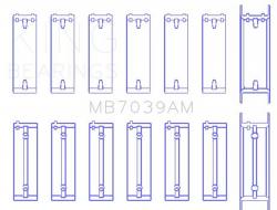 KING ENGINE BEARINGS MB7039AM