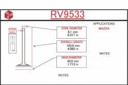 ITM ENGINE COMPONENTS RV9533