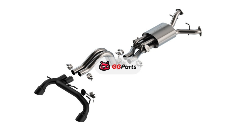 Borla 140934CB BORLA ATAK Cat-Back Выхлопная система (черные насадки) Ford Bronco Raptor 3.0L V6 Twin Turbo 2022-2024