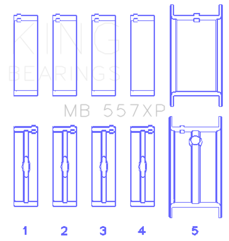 King Engine Bearings MB557XP010X
