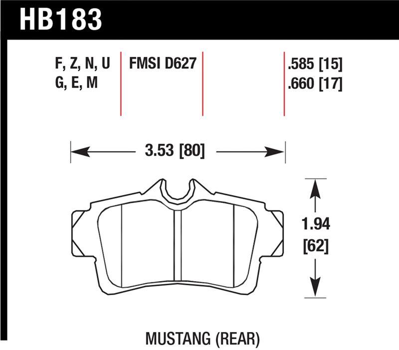 Hawk Performance HB183E.585