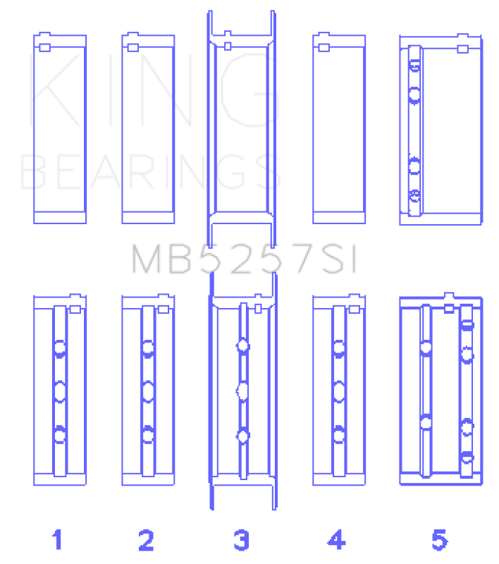King Engine Bearings MB5257SI.026