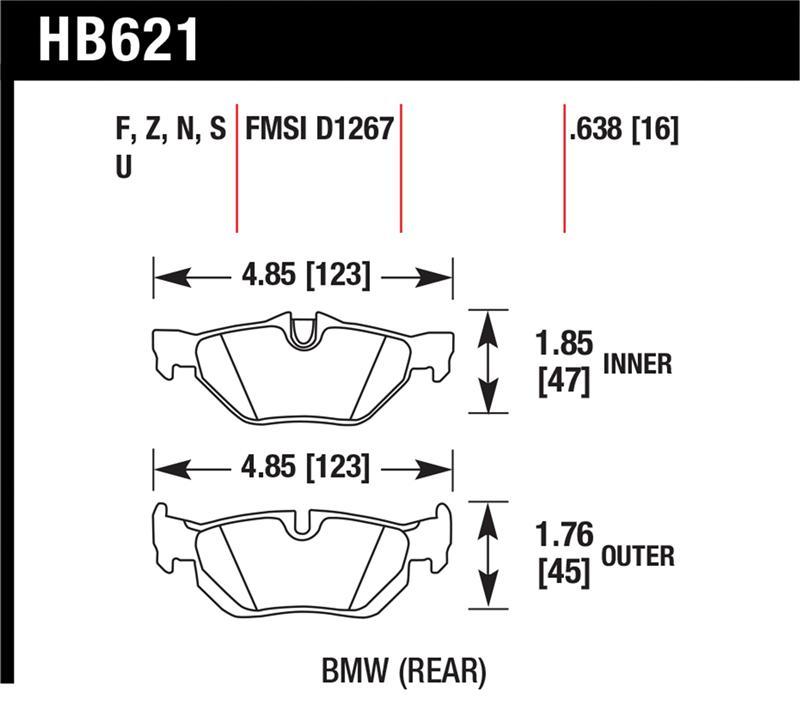 Hawk Performance HB621S.638
