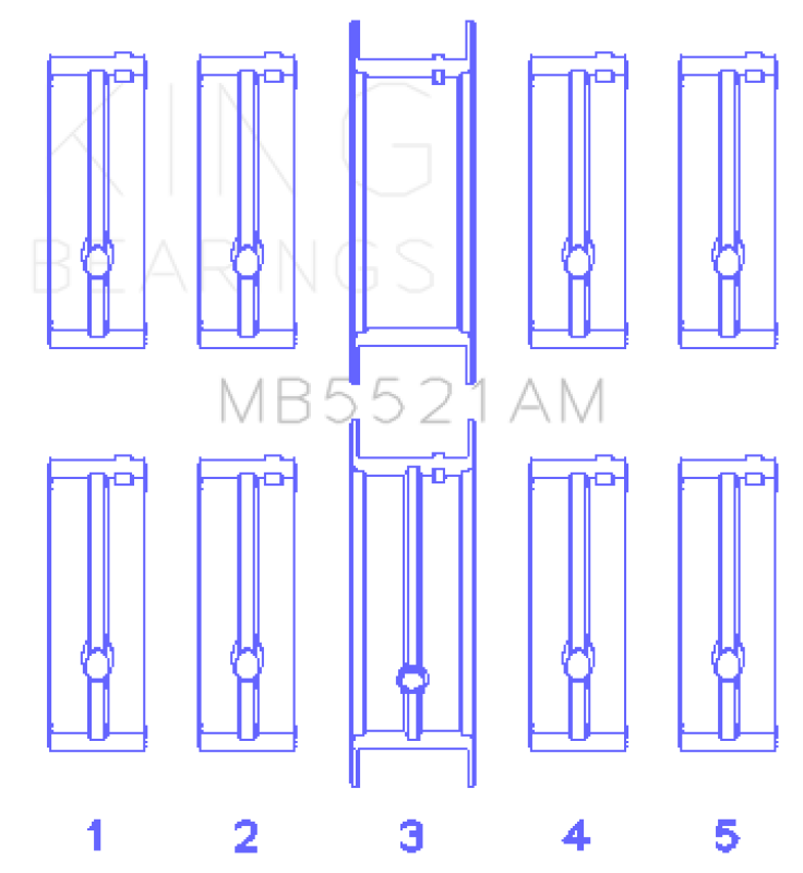 King Engine Bearings MB5521AM0.75