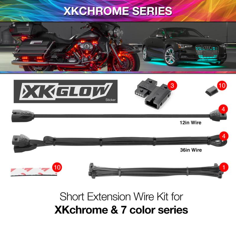 XKGLOW XK-4P-WIRE-KIT-MOTO