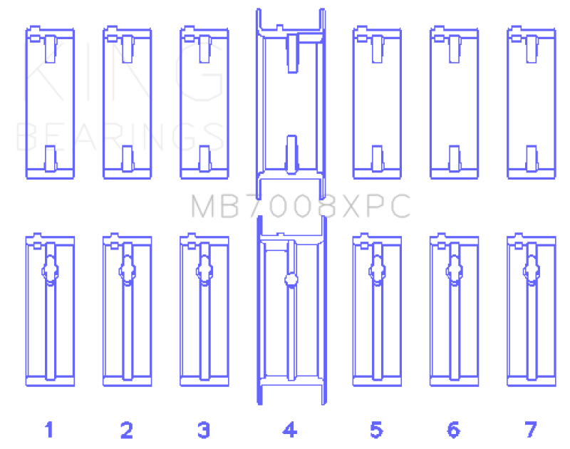 King Engine Bearings MB7008XPC