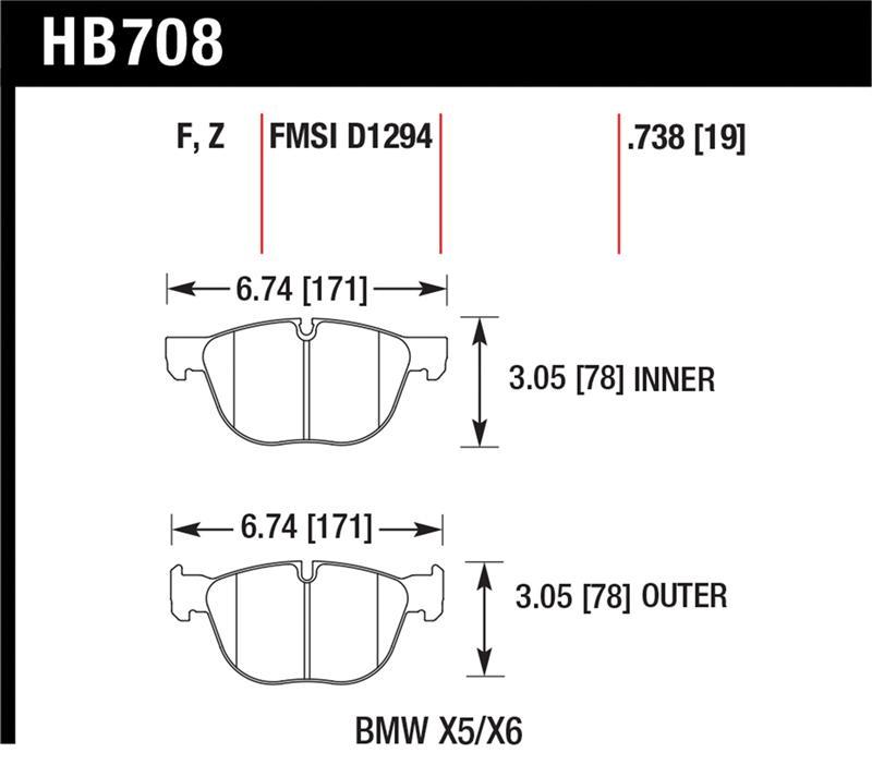 Hawk Performance HB708F.738