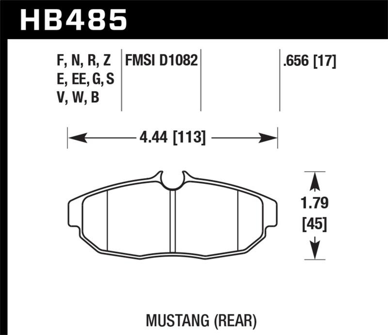 Hawk Performance HB485V.656