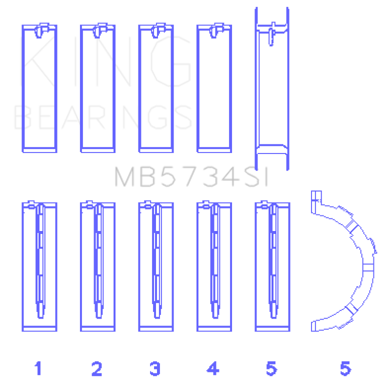 King Engine Bearings MB5734SI0.5
