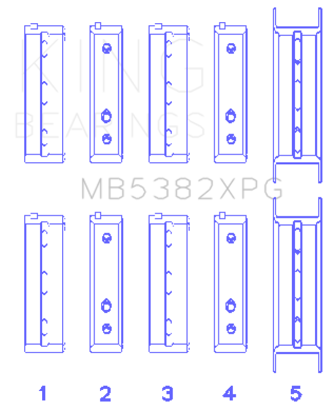 King Engine Bearings MB5382XPG.026