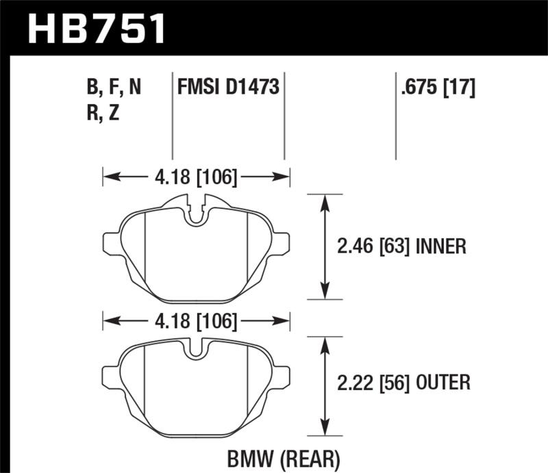 Hawk Performance HB751N.675