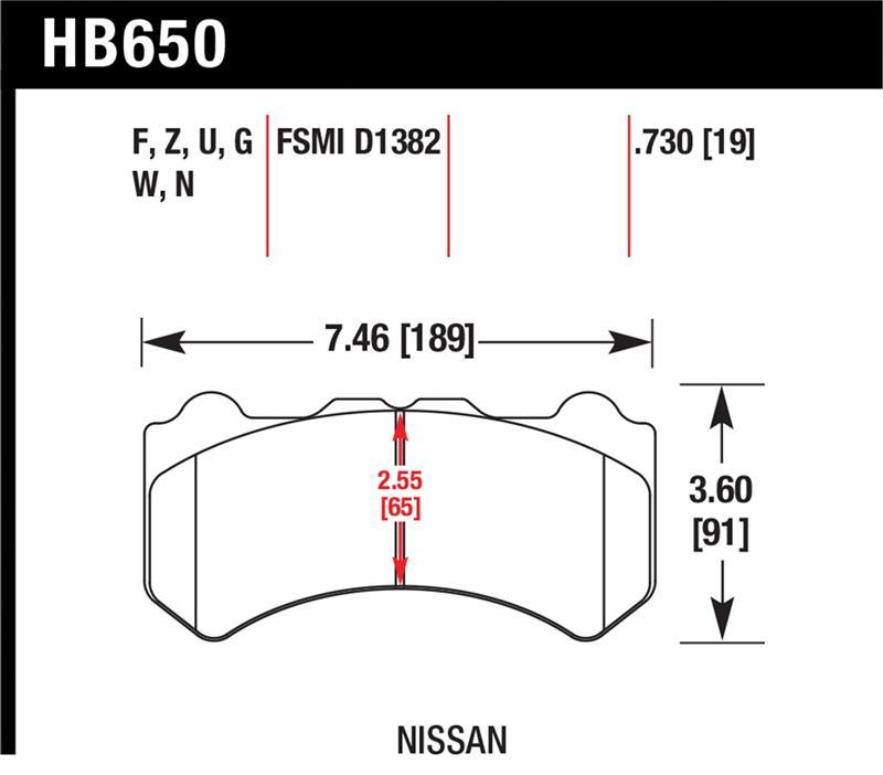 Hawk Performance HB650G.730