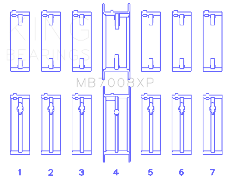 King Engine Bearings MB7008XP.026