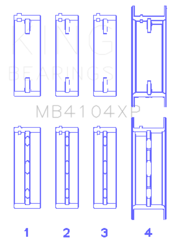 King Engine Bearings MB4104XP