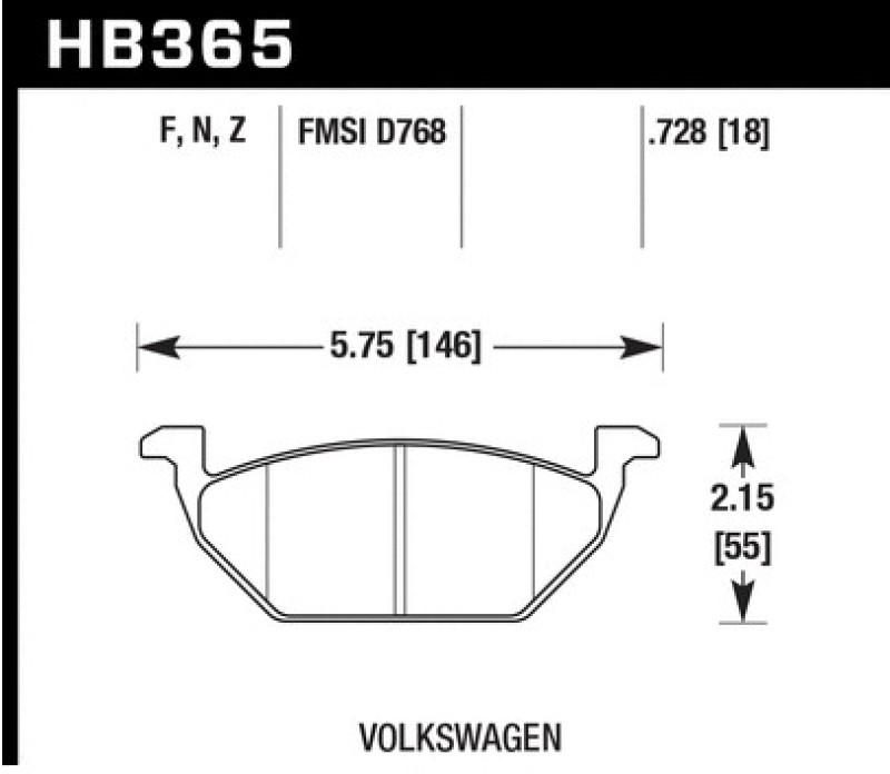 Hawk Performance HB365B.728