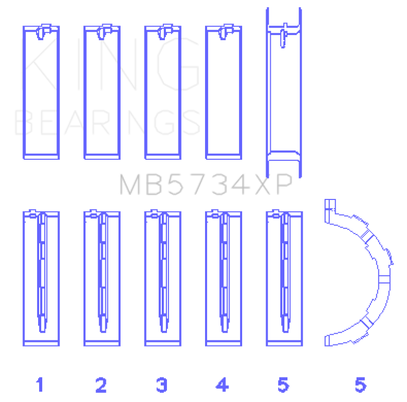 King Engine Bearings MB5734XP
