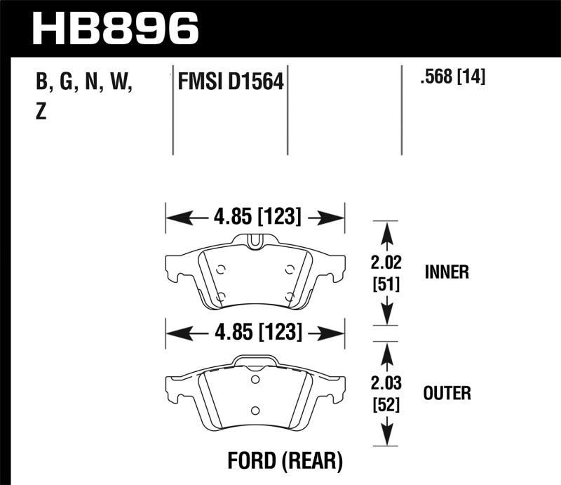 Hawk Performance HB896Z.568