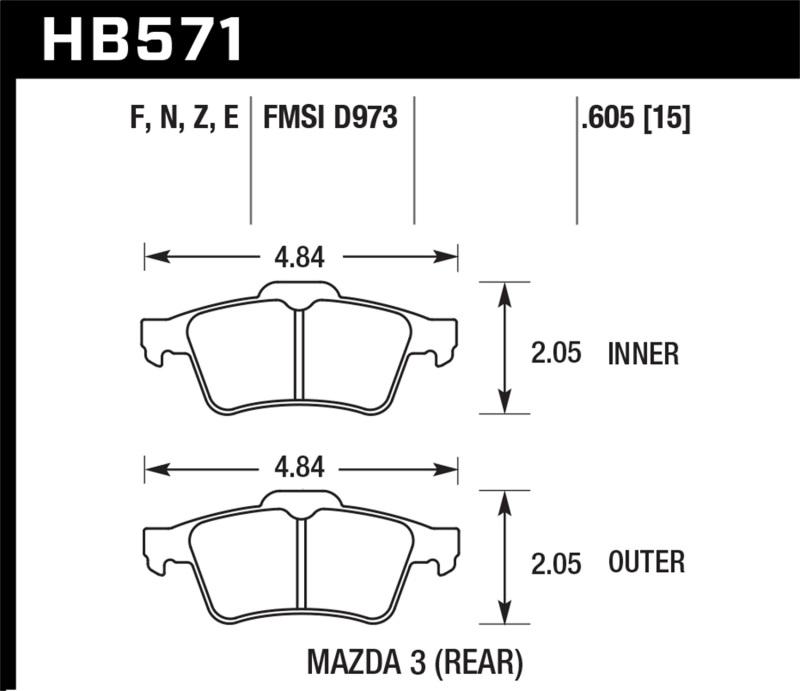 Hawk Performance HB571Z.605