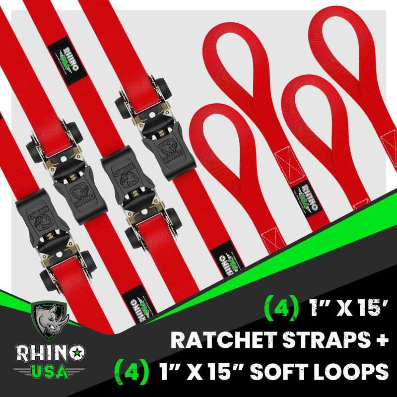 Rhino USA RCHT-4PACK-RED