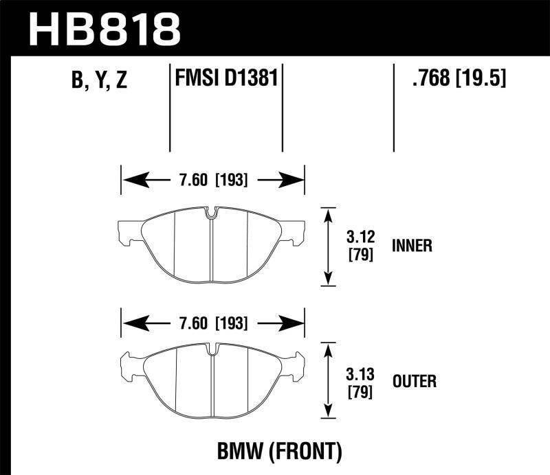 Hawk Performance HB818Y.768