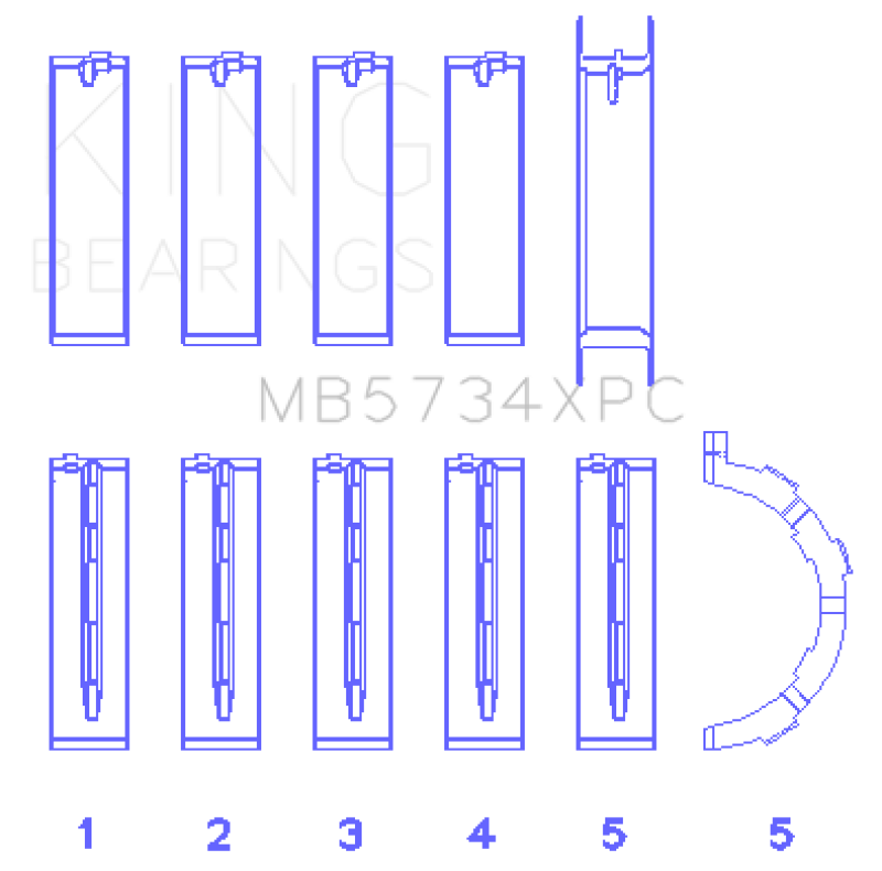 King Engine Bearings MB5734XPCSTDX