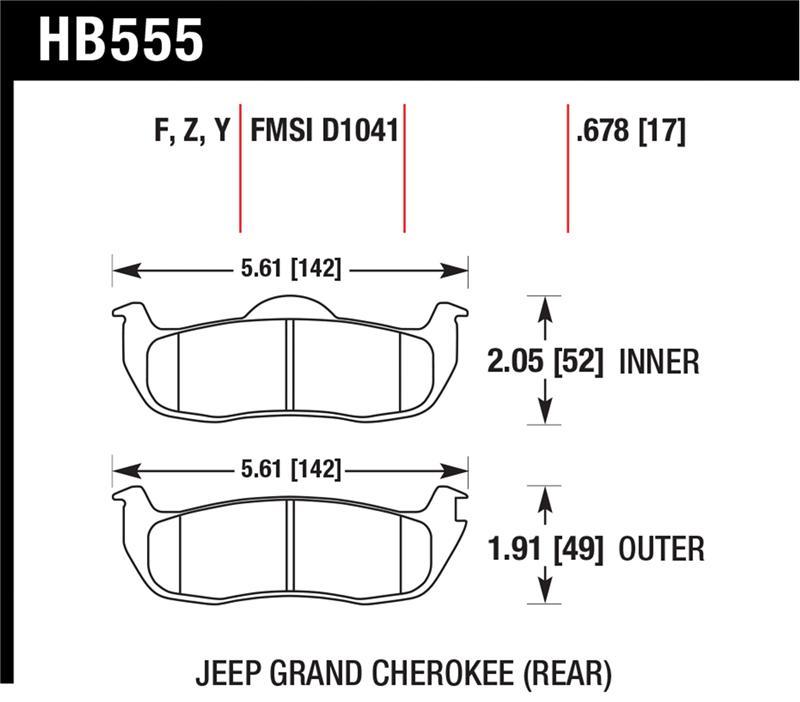 Hawk Performance HB555Y.678