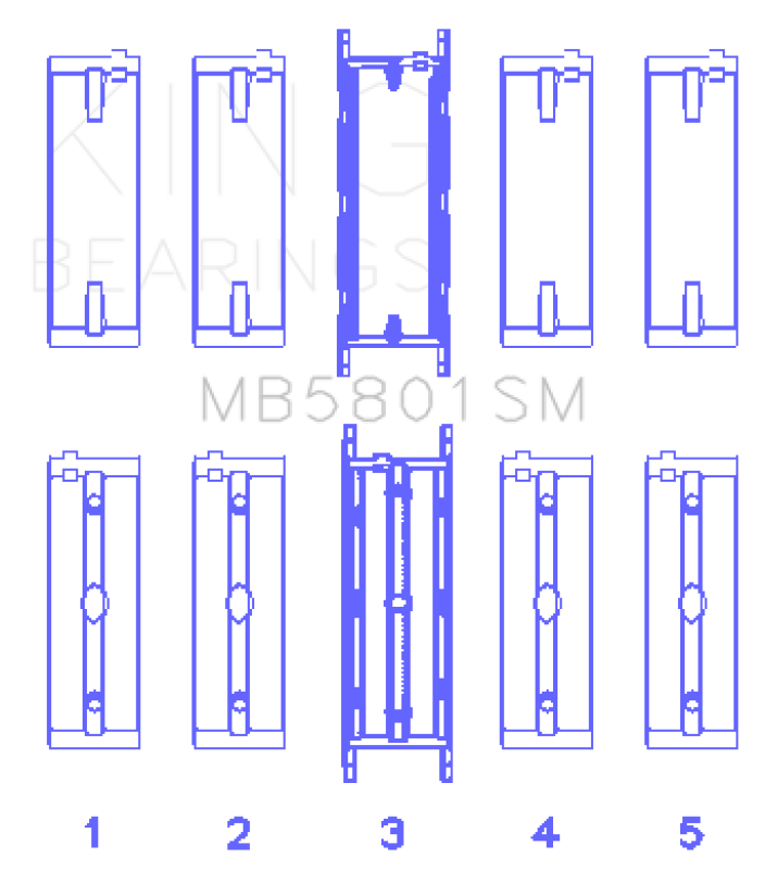 King Engine Bearings MB5801SM0.5