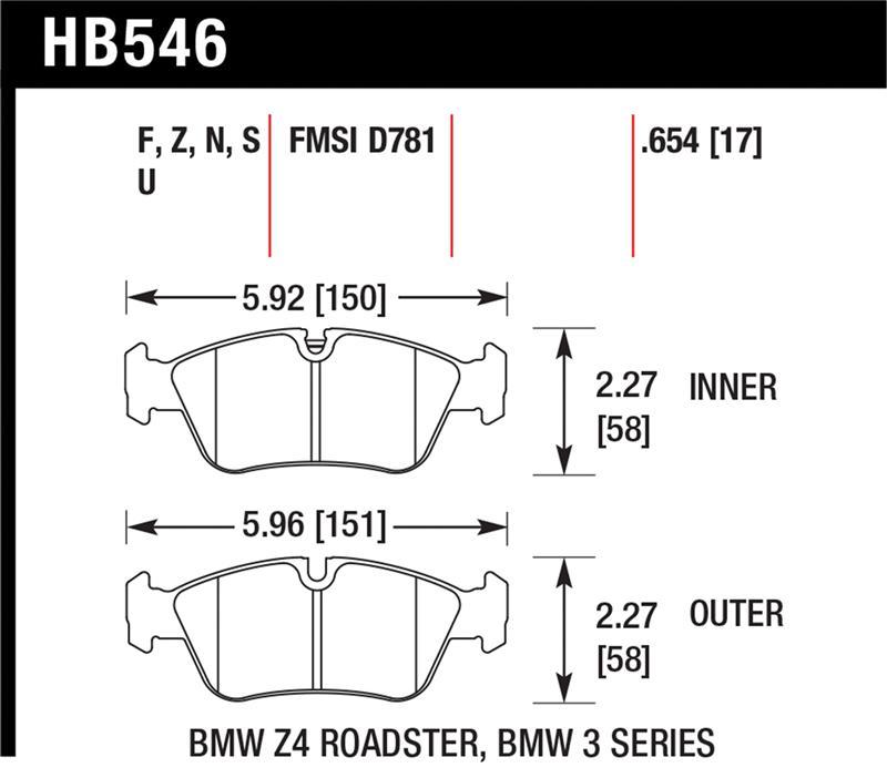Hawk Performance HB546F.654