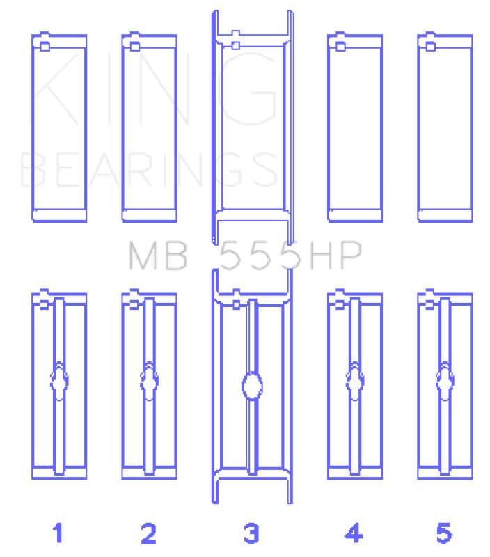 King Engine Bearings MB555HP010