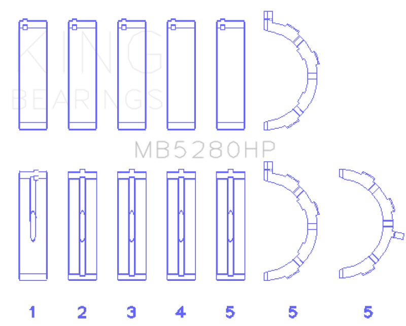 King Engine Bearings MB5280HP