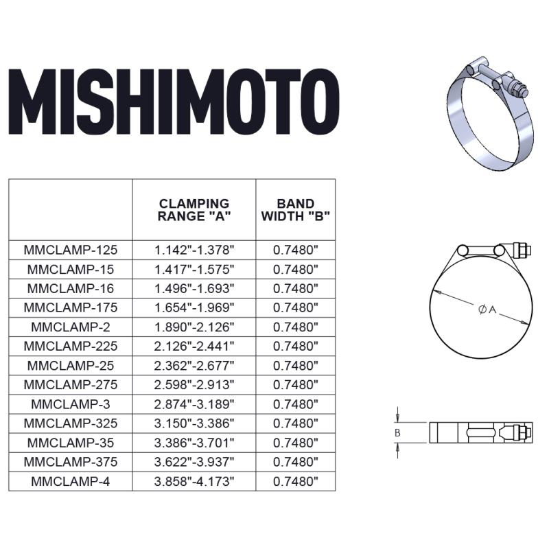 Mishimoto MMCLAMP-275GD