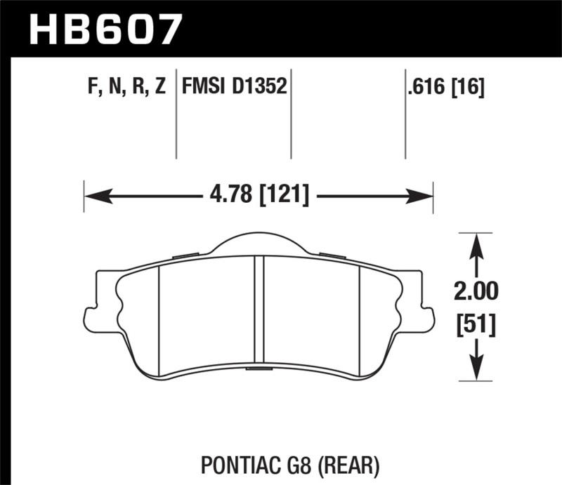 Hawk Performance HB607F.616