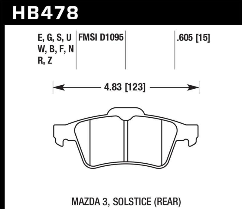Hawk Performance HB478E.605
