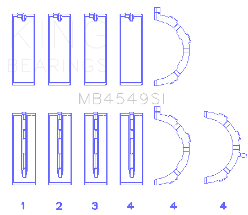 King Engine Bearings MB4549SI