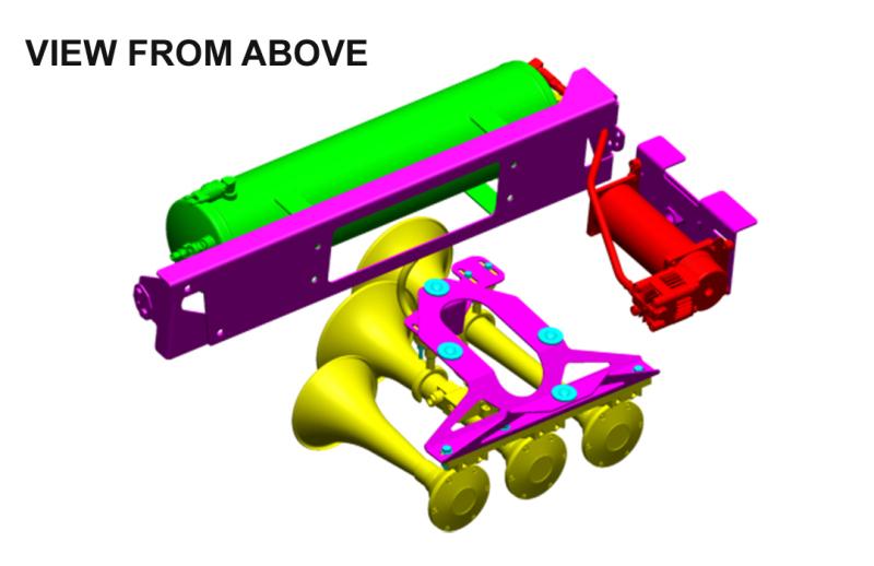 Kleinn Air Horns SDKIT17-734STL