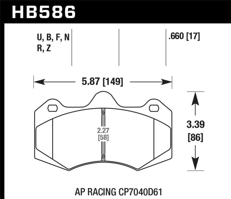 Hawk Performance HB586Z.660