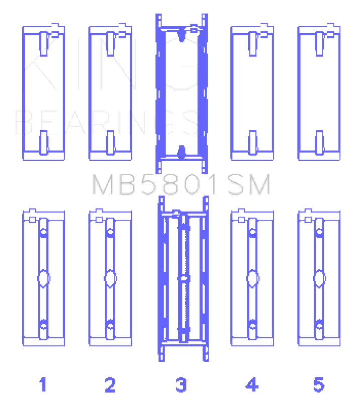 King Engine Bearings MB5801SM0.5
