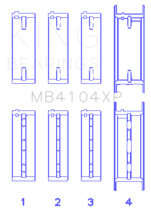 King Engine Bearings MB4104XP