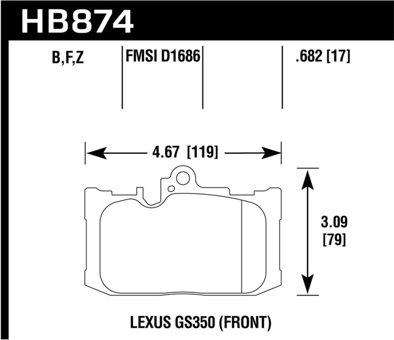Hawk Performance HB874B.682
