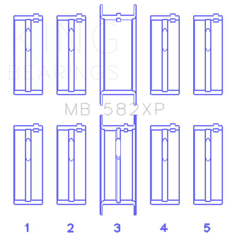 King Engine Bearings MB582XP
