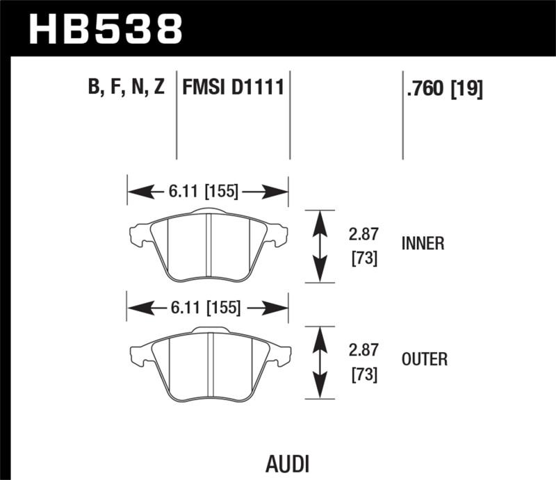 Hawk Performance HB538Z.760