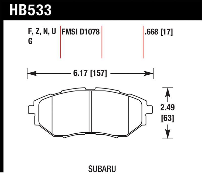 Hawk Performance HB533G.668