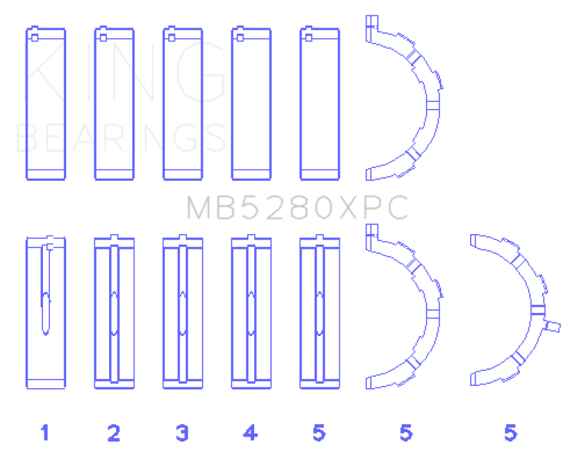 King Engine Bearings MB5280XPC.026